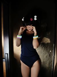 [Cosplay] little sister changing swimsuit in changing room(17)